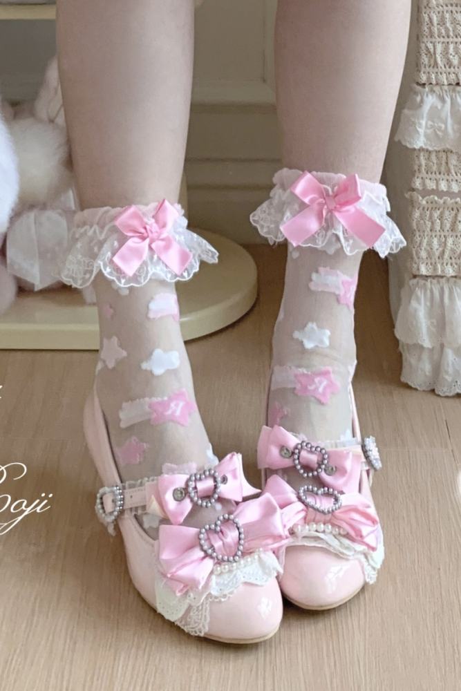 Roji The Twins Summer Lolita Calf Socks