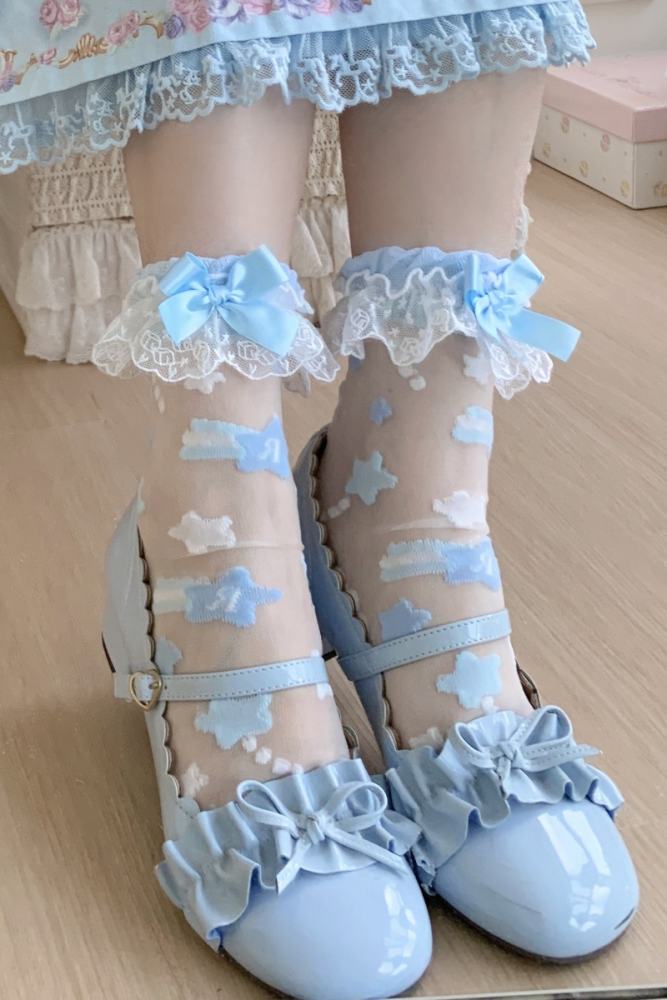 Roji The Twins Summer Lolita Calf Socks