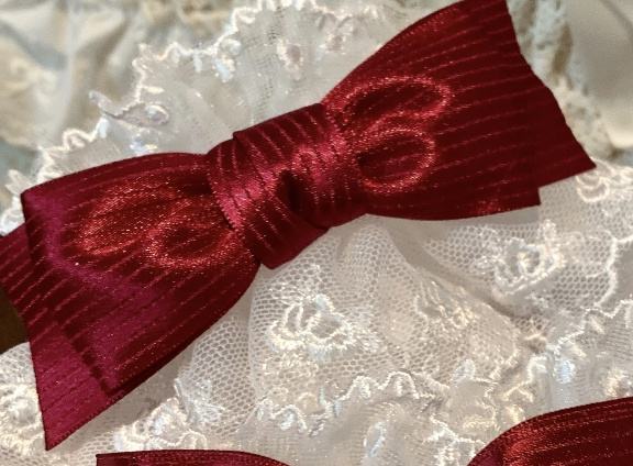 Roji Strawberry Angel Lace Bow Lolita Wristcuffs