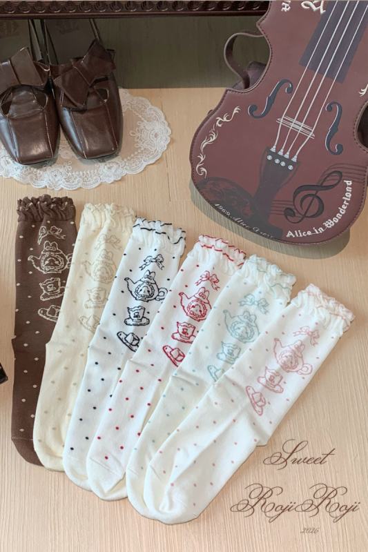 Roji and Momo Storybook Lolita Cotton Socks