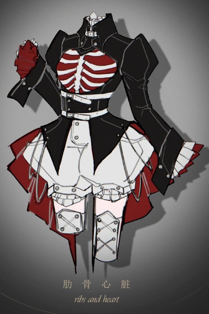 Ribs and Heart Ouji Fashion Outfits