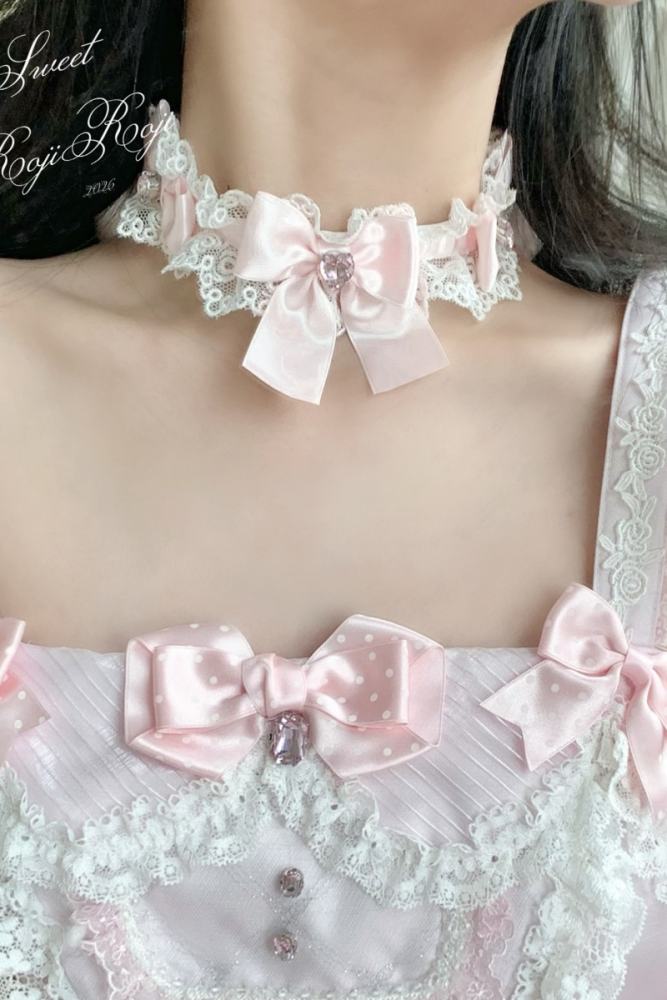 Roji Ribbon Sweetheart Lace Bow Lolita Choker