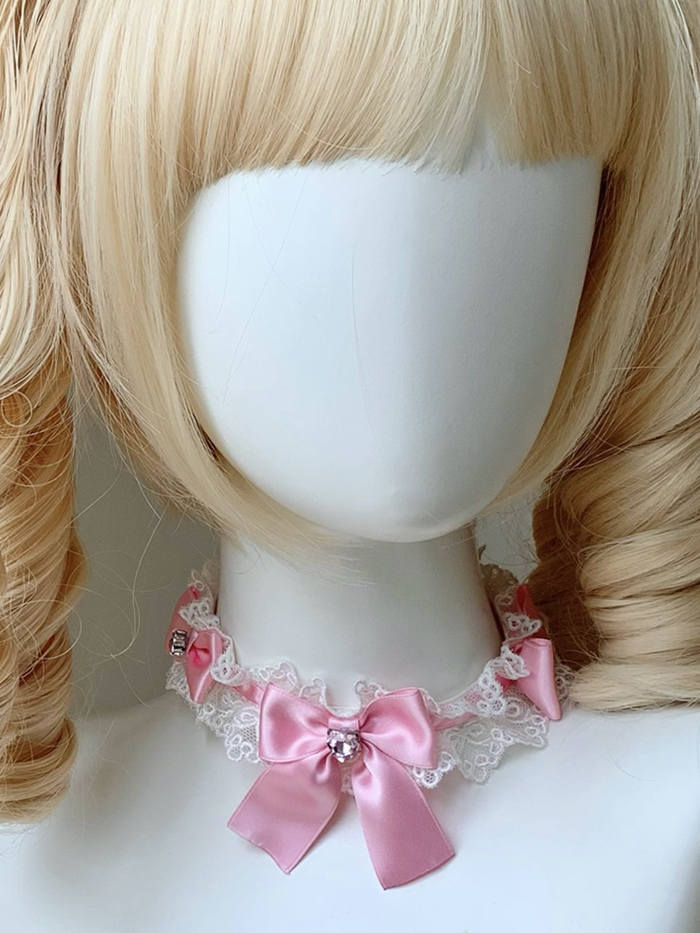 Roji Ribbon Sweetheart Lace Bow Lolita Choker