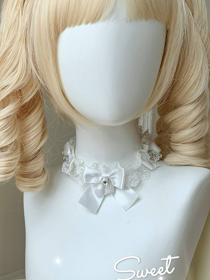 Roji Ribbon Sweetheart Lace Bow Lolita Choker