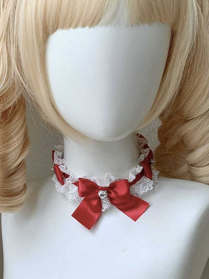 Roji Ribbon Sweetheart Lace Bow Lolita Choker