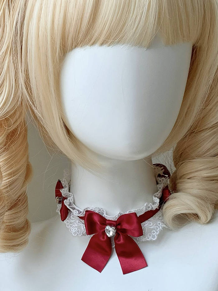 Roji Ribbon Sweetheart Lace Bow Lolita Choker