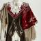 Wine Set(Blouse+Vest+Cape+Hat+Accessories)