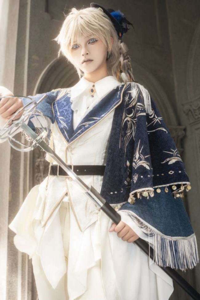 Star Seed The Zero Ouji Lolita Blouse Vest Cape Long Trousers and Hat