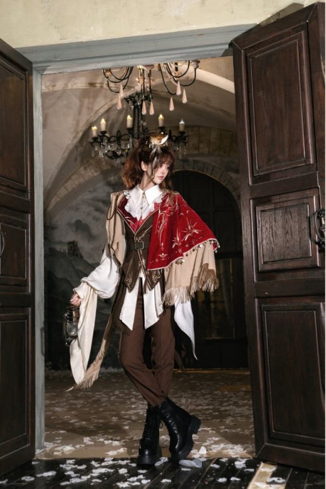 Star Seed The Zero Ouji Lolita Blouse Vest Cape Long Trousers and Hat