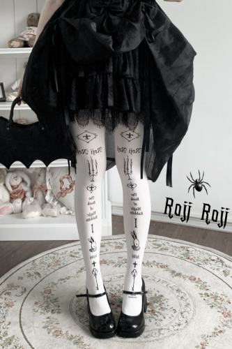 Roji Magic Rabbit Velvet Lolita Prints Tights 3 Colors