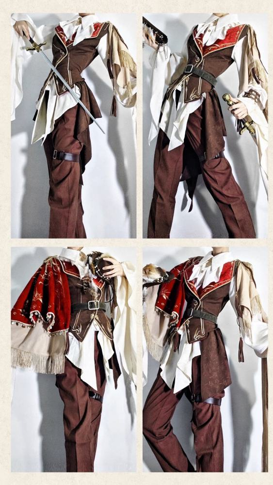 Star Seed The Zero Ouji Lolita Blouse Vest Cape Long Trousers and Hat
