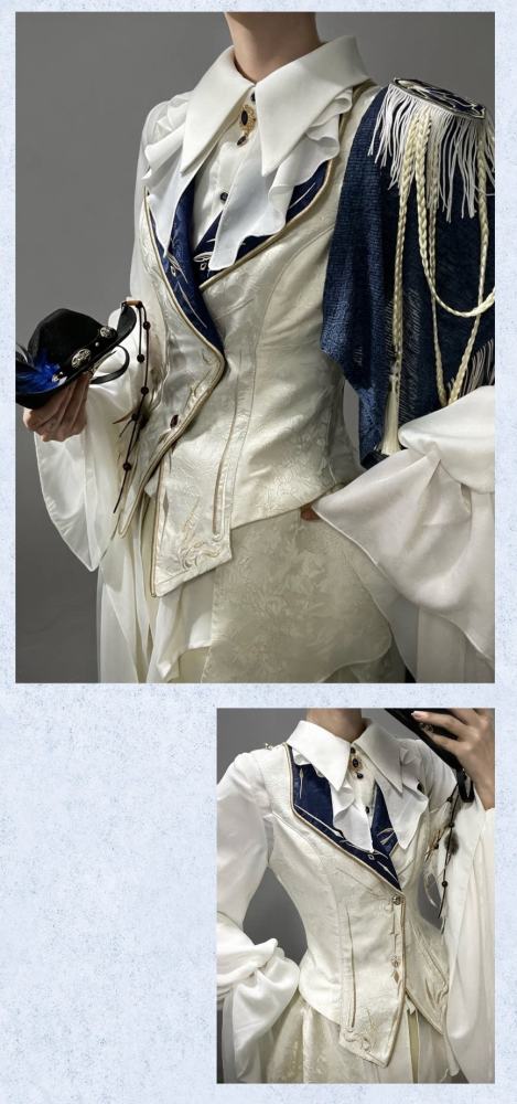 Star Seed The Zero Ouji Lolita Blouse Vest Cape Long Trousers and Hat