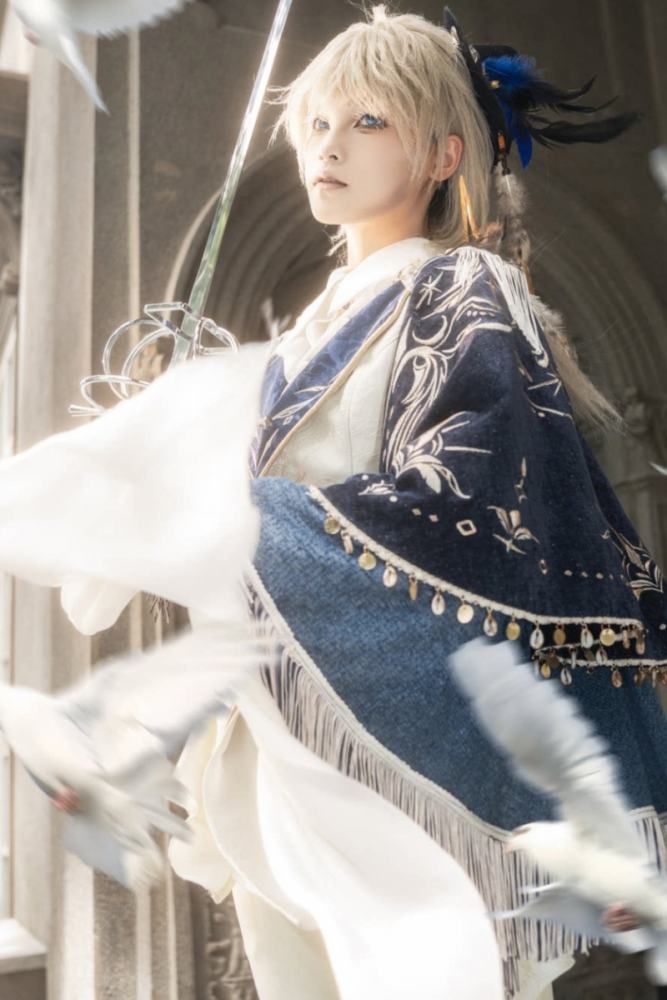 Star Seed The Zero Ouji Lolita Blouse Vest Cape Long Trousers and Hat