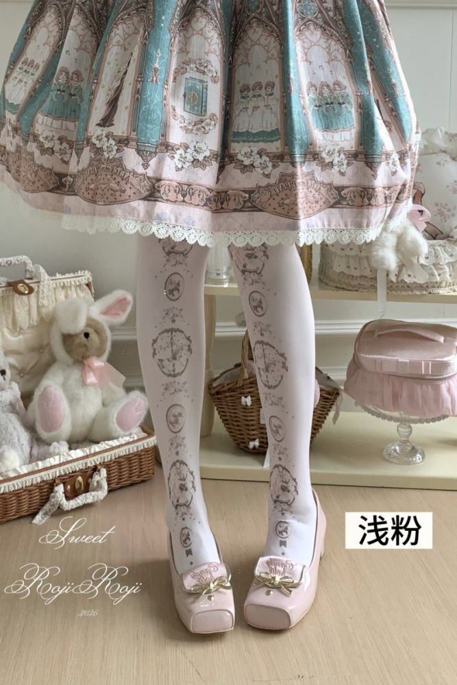 Roji Velvet Lolita Tattoo Pantyhouse 3 Colors