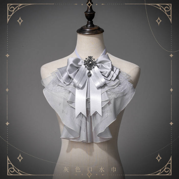 Chapter Seven Ouji Lolita Coat Blouse Bib Collar and Hat