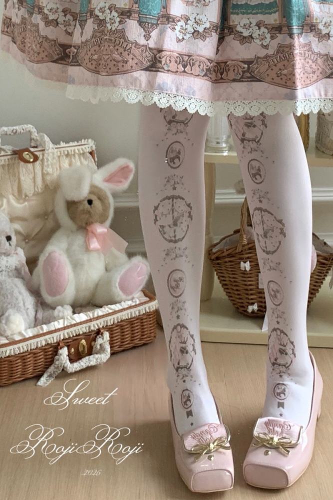 Roji Velvet Lolita Tattoo Pantyhouse 3 Colors
