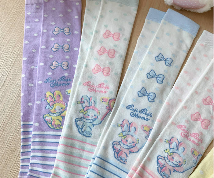 Roji and Momo Prints Lolita Above Knee-high Socks 5 Colors