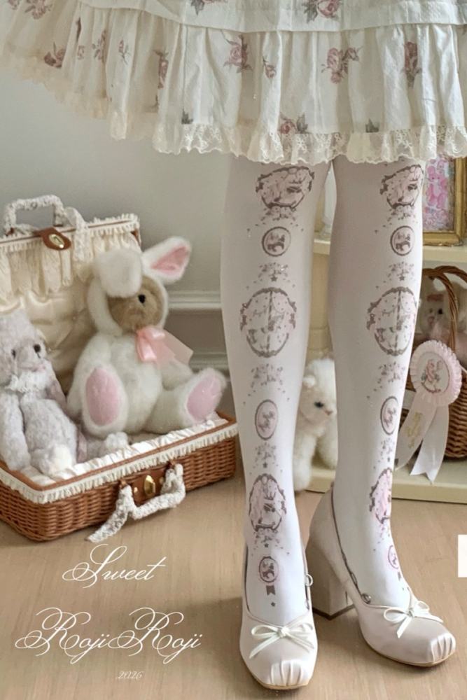 Roji Velvet Lolita Tattoo Pantyhouse 3 Colors