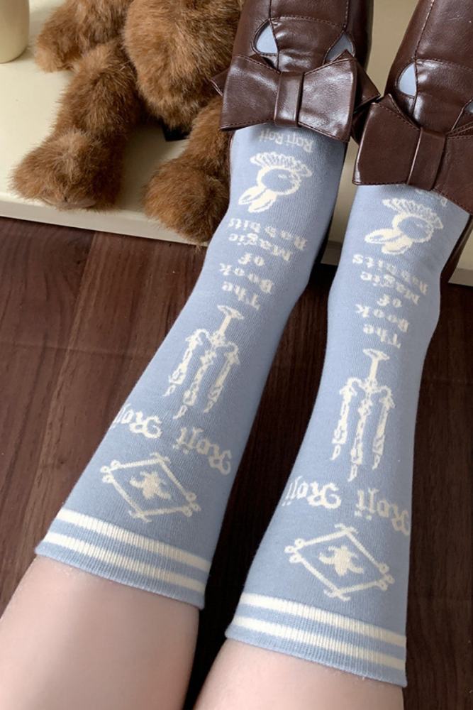 Roji Magic Rabbit Cotton Lolita Calf Socks 8 Colors