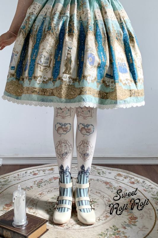 Roji The Frame of Alice Velvet Lolita Tattoo Pantyhouse