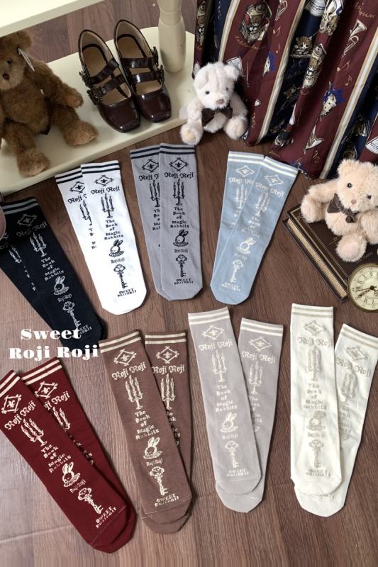 Roji Magic Rabbit Cotton Lolita Calf Socks 8 Colors