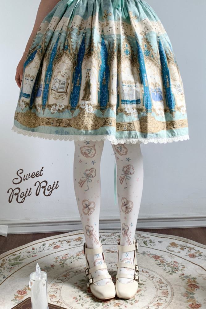 Roji The Key of Alice Velvet Lolita Tattoo Pantyhouse