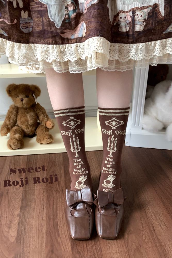 Roji Magic Rabbit Cotton Lolita Calf Socks 8 Colors