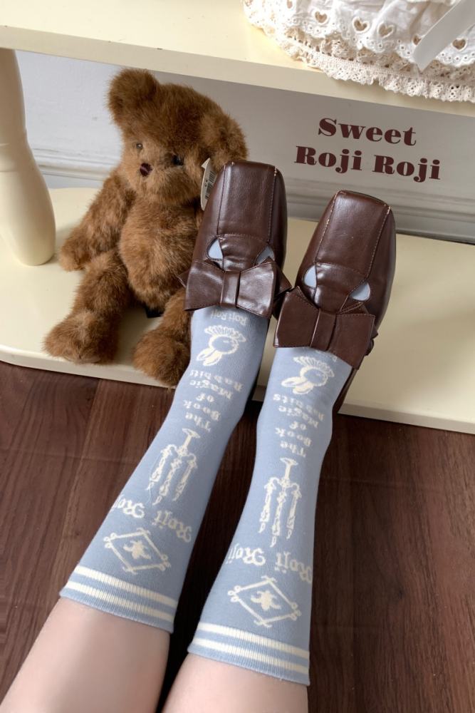 Roji Magic Rabbit Cotton Lolita Calf Socks 8 Colors