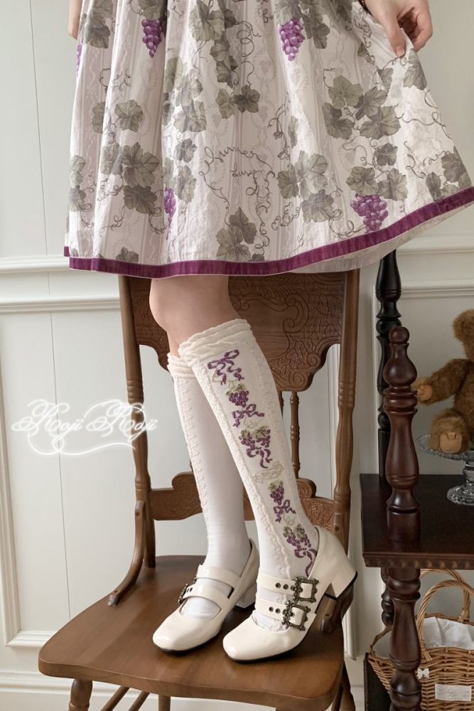 Roji Vineyards Cotton Lolita Knee-high Socks