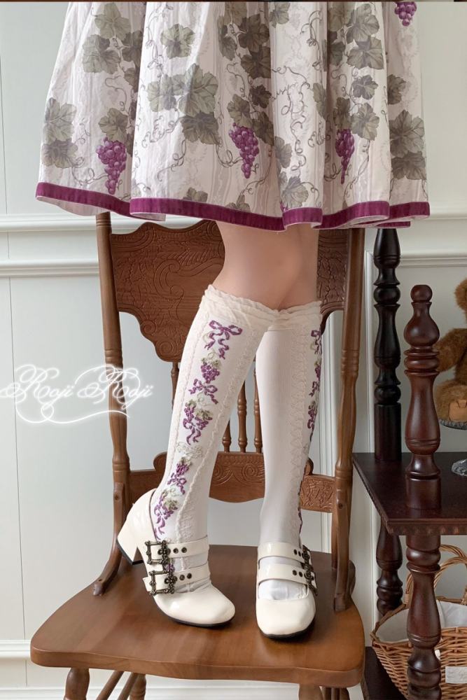 Roji Vineyards Cotton Lolita Knee-high Socks