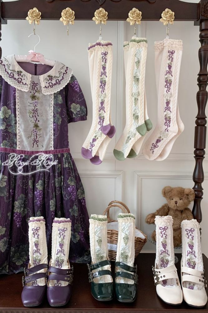 Roji Vineyards Cotton Lolita Knee-high Socks