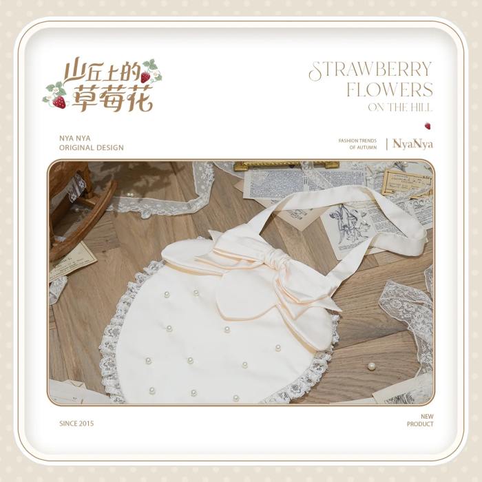 NyaNya Lolita Strawberry on the Hill Lolita Necklace Bag and Headdress