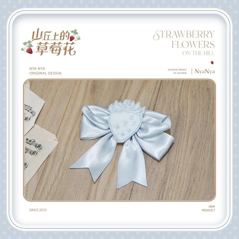 NyaNya Lolita Strawberry on the Hill Lolita Necklace Bag and Headdress