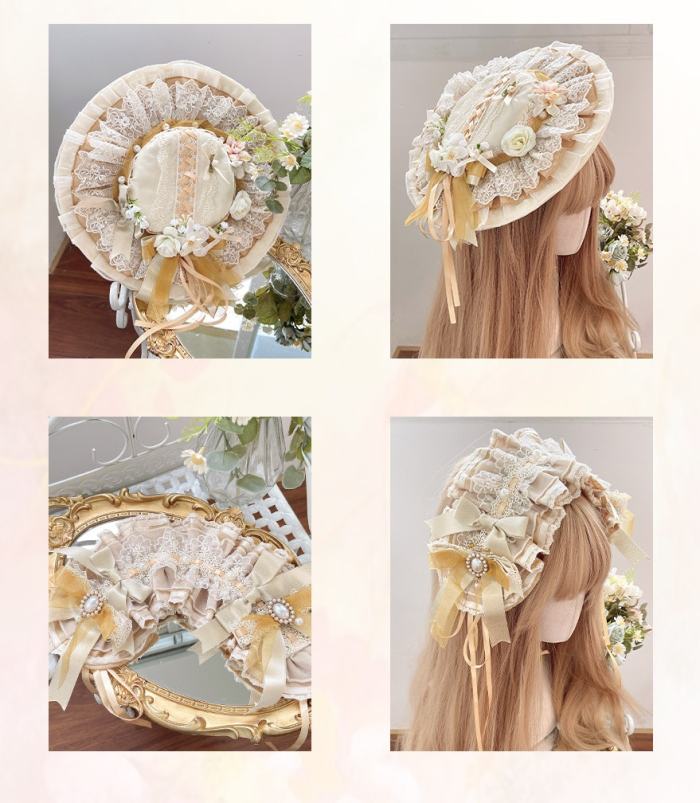 Maiye Flower Theme Series Lolita Headdress Choker and Corsage