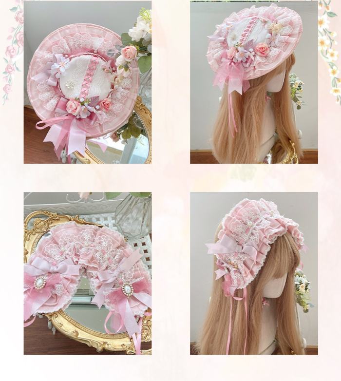 Maiye Flower Theme Series Lolita Headdress Choker and Corsage