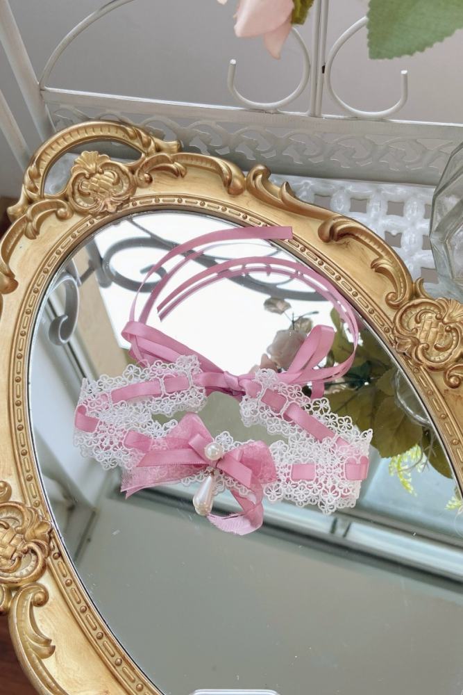 Maiye Flower Theme Series Lolita Headdress Choker and Corsage