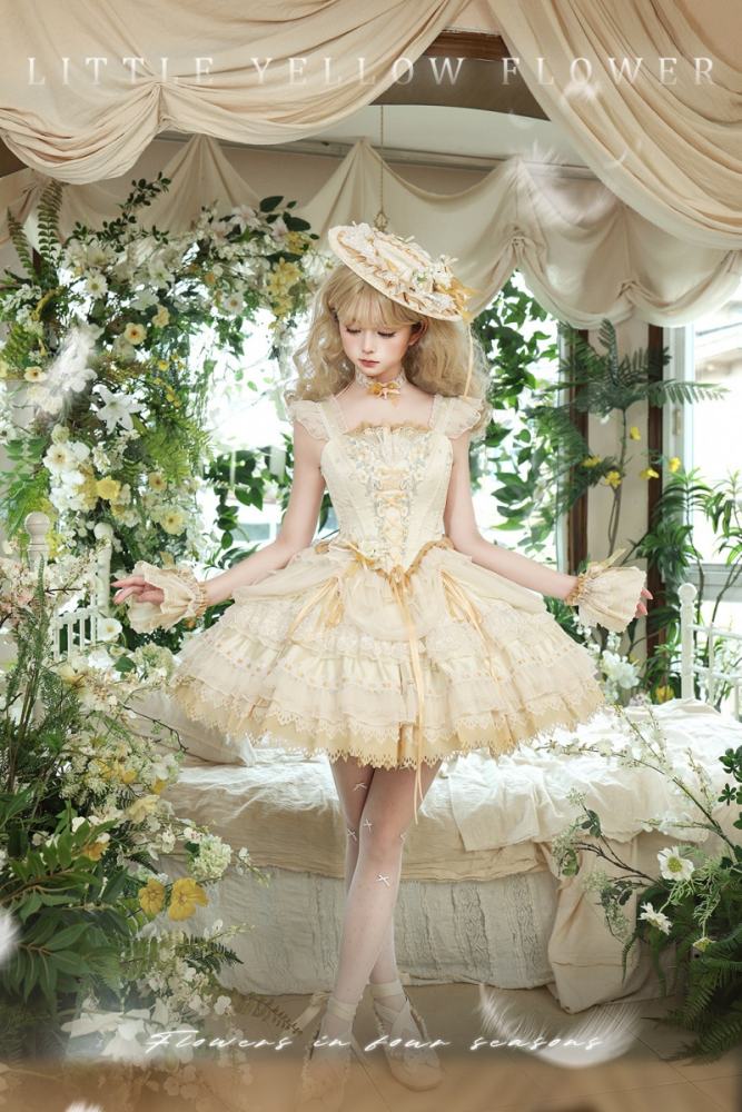Maiye Flower Theme Series Lolita Headdress Choker and Corsage