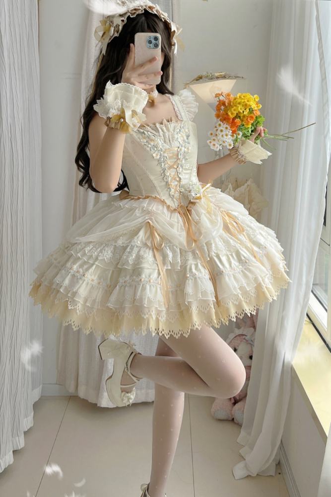 Maiye Flower Theme Series Short JSK Formal Dress
