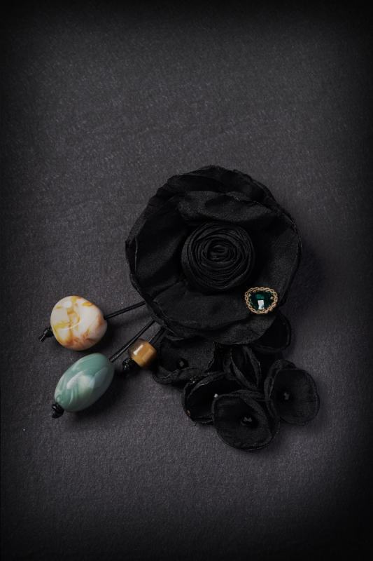 Bone Garden Gothic Lolita Tote Bag Waist Chain and Corsage