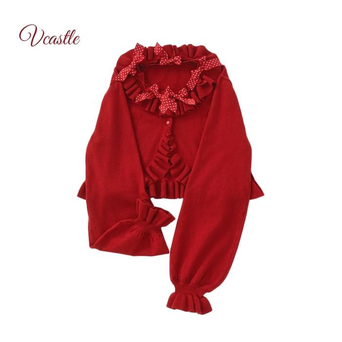 V-castle Gemstone Sugar Lolita Long Sleeve Cardigan 4 Colors