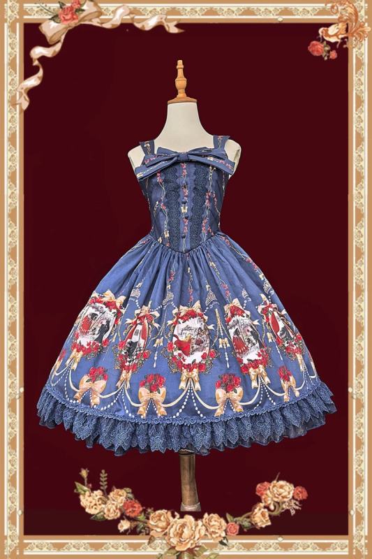 Infanta Snow White Prints Lolita JSK and Headbow