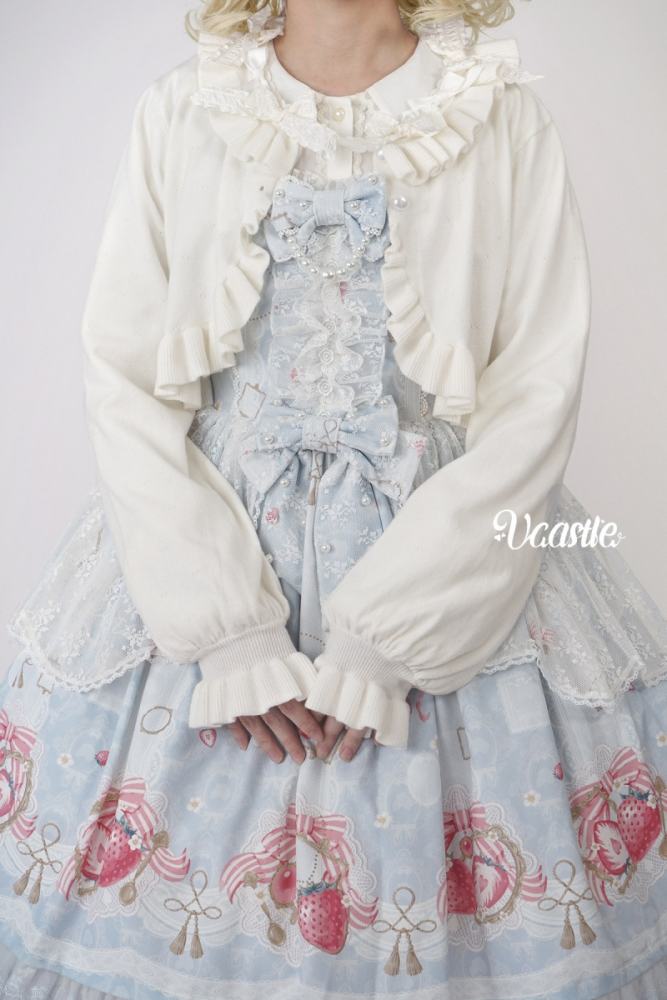 V-castle Gemstone Sugar Lolita Long Sleeve Cardigan 4 Colors