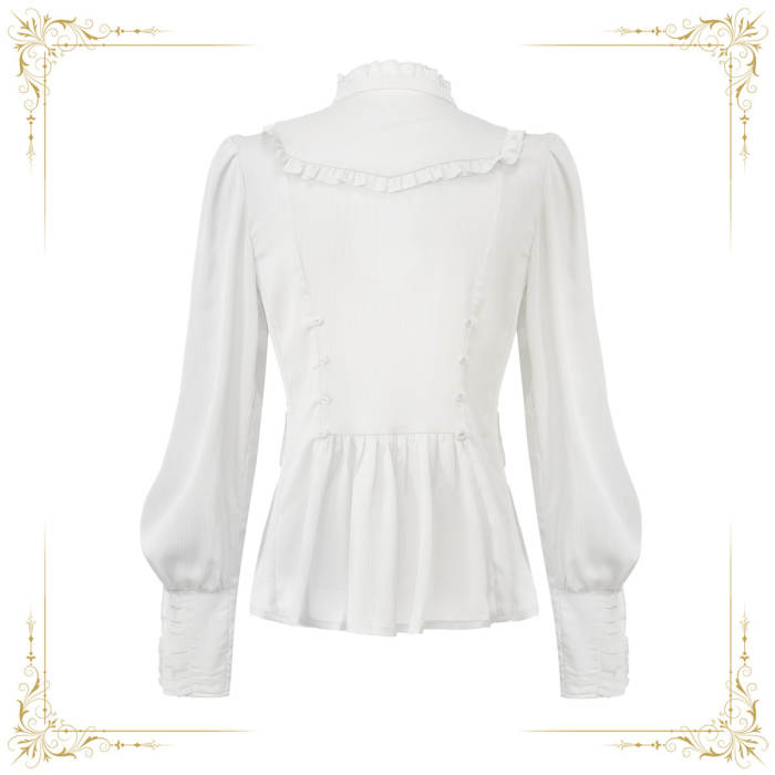 Immortal Thorn Retro Courtly Ouji Lolita Blouse 3 Colors
