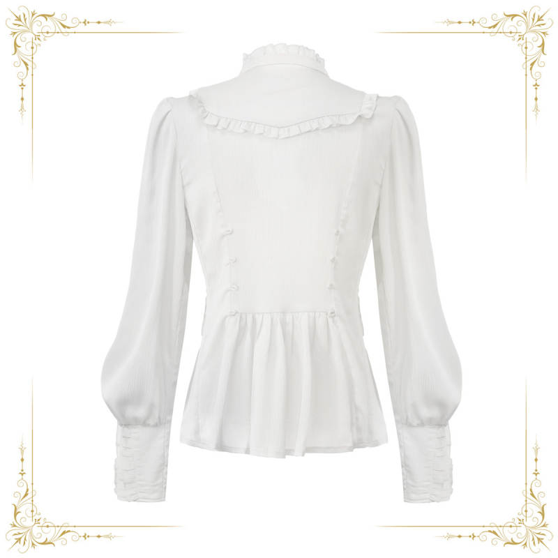 Immortal Thorn Retro Courtly Ouji Lolita Blouse 3 Colors