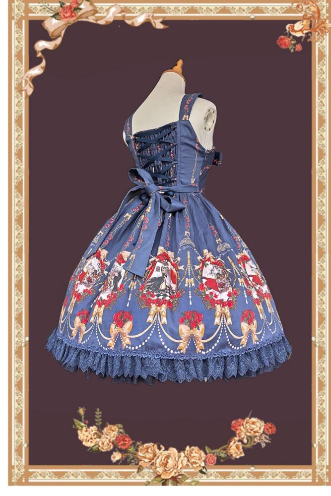 Infanta Snow White Prints Lolita JSK and Headbow