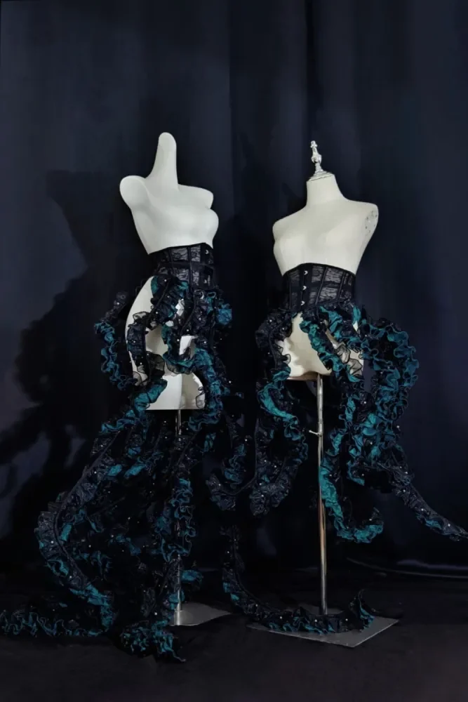 Cthulhu Tentacle Shape Adjustable Petticoat and OP Dress
