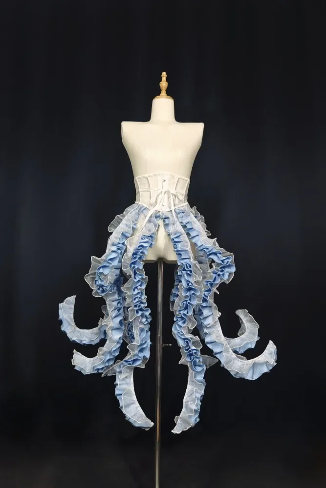 Cthulhu Tentacle Shape Adjustable Petticoat and OP Dress