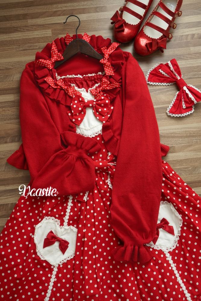 V-castle Gemstone Sugar Lolita Long Sleeve Cardigan 4 Colors
