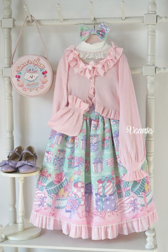 V-castle Gemstone Sugar Lolita Long Sleeve Cardigan 4 Colors