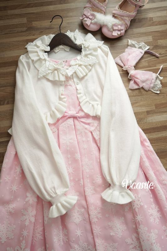 V-castle Gemstone Sugar Lolita Long Sleeve Cardigan 4 Colors